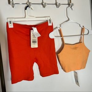 Fabletics top and shorts set